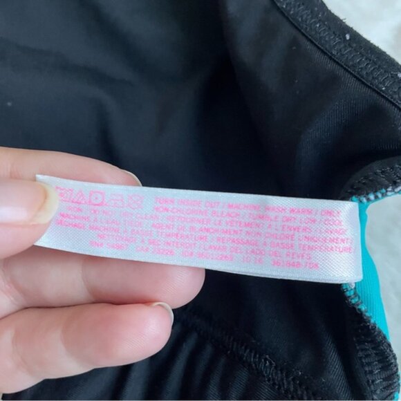 Victoria’s Secret PINK | Blue & Black Ultimate Unlined Sports Bra | Size Small - Picture 7 of 7